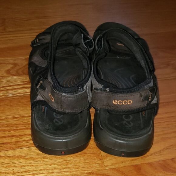 Ecco Brown Leather Sandals - Picture 4 of 7